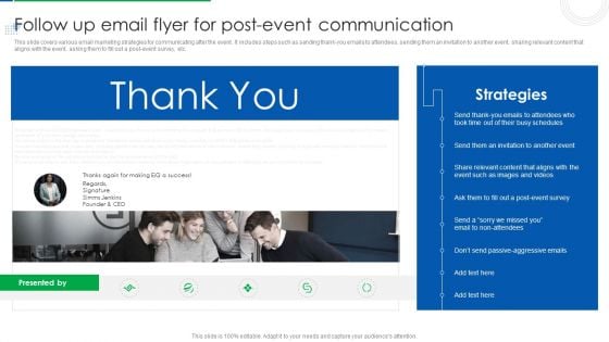 Company Event Communication Follow Up Email Flyer For Postevent Communication Pictures PDF