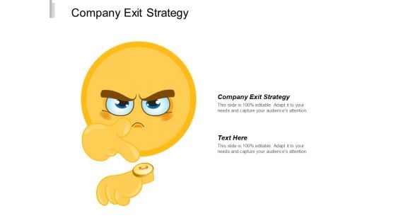 Company Exit Strategy Ppt PowerPoint Presentation Infographics Example File Cpb