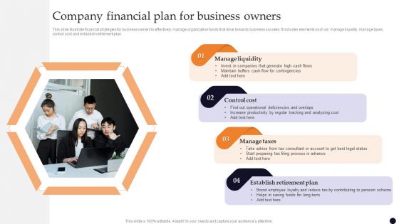 Company Financial Plan For Business Owners Ppt PowerPoint Presentation Gallery File Formats PDF