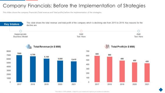 Company Financials Before The Implementation Of Strategies Sample PDF