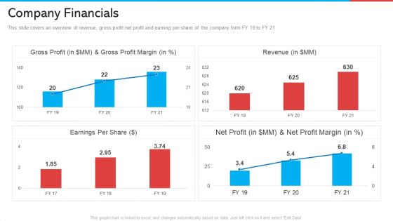 Company Financials Retail Marketing Summary PDF