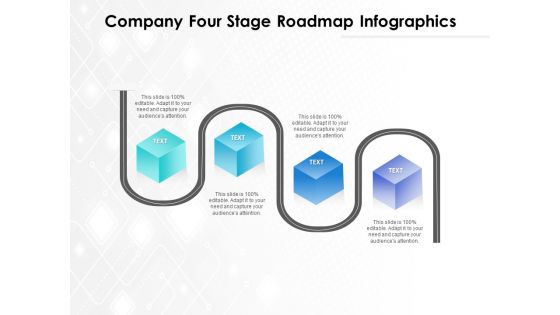 Company Four Stage Roadmap Infographics Ppt PowerPoint Presentation File Information PDF