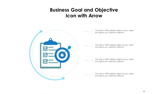 Company Goal Icon Objective Arrow Ppt PowerPoint Presentation Complete Deck