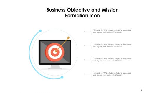 Company Goal Icon Objective Arrow Ppt PowerPoint Presentation Complete Deck