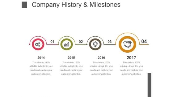 Company History And Milestones Template 3 Ppt PowerPoint Presentation Slides Structure Company History And Milestones Template 3 Ppt PowerPoint Presentation Slides Structure