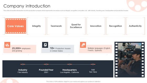 Company Introduction Film Media Company Profile Ppt PowerPoint Presentation Pictures Portfolio PDF Company Introduction Film Media Company Profile Ppt PowerPoint Presentation Pictures Portfolio PDF