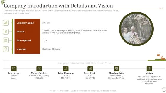 Company Introduction With Details And Vision Ppt Inspiration Show PDF