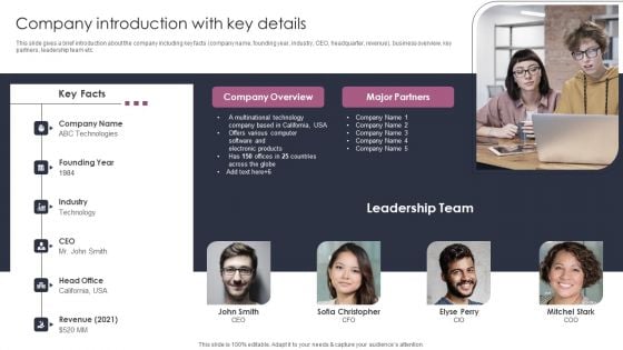 Company Introduction With Key Details Stages To Develop Demand Generation Tactics Slides PDF Company Introduction With Key Details Stages To Develop Demand Generation Tactics Slides PDF