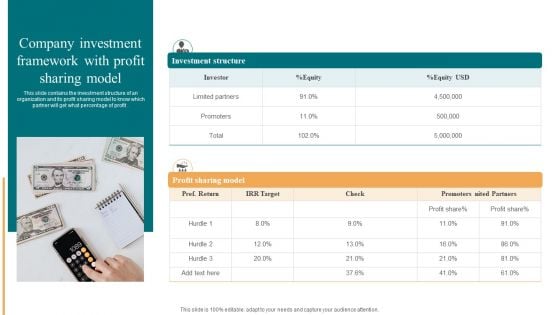 Company Investment Framework With Profit Sharing Model Microsoft PDF