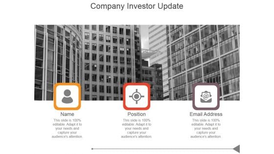 Company Investor Update Ppt PowerPoint Presentation Layout