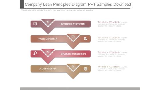 Company Lean Principles Diagram Ppt Samples Download