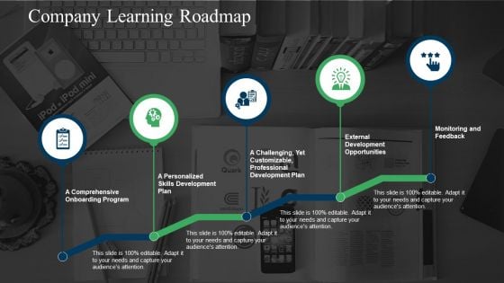 Company Learning Roadmap Ppt PowerPoint Presentation Ideas Show