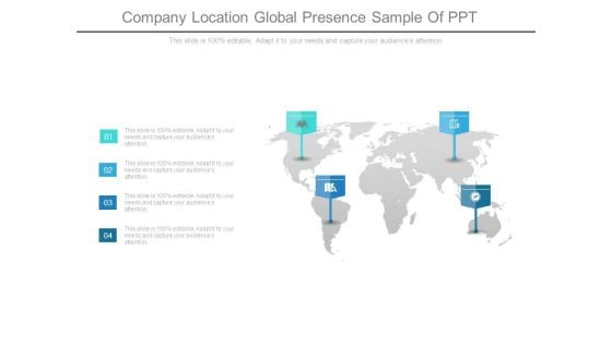 Company Location Global Presence Sample Of Ppt