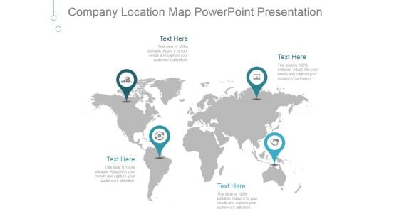 Company Location Map Ppt PowerPoint Presentation Icon