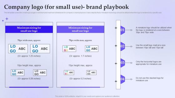 Company Logo For Small Use Brand Playbook Clipart PDF