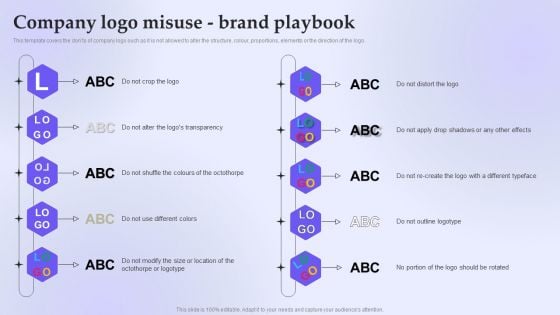 Company Logo Misuse Brand Playbook Mockup PDF Company Logo Misuse Brand Playbook Mockup PDF