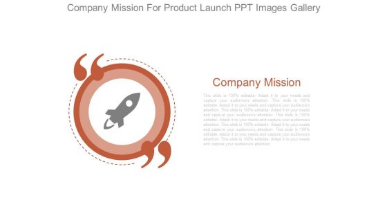Company Mission For Product Launch Ppt Images Gallery