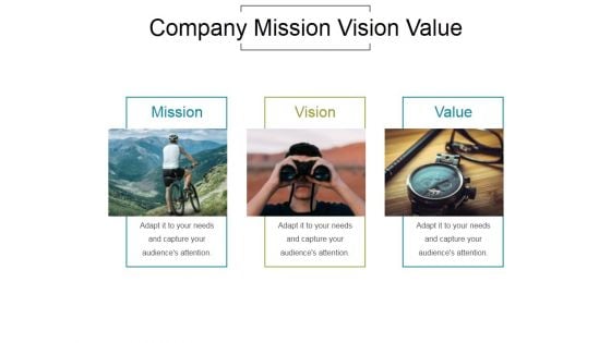 Company Mission Vision Value Ppt PowerPoint Presentation Example 2015