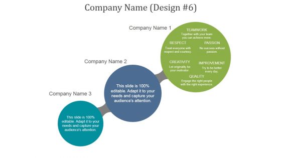 Company Name Design 6 Ppt PowerPoint Presentation Example 2015