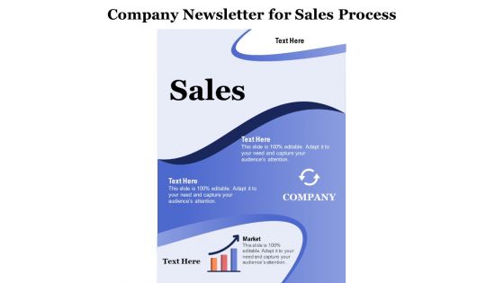 Company Newsletter For Sales Process Ppt PowerPoint Presentation File Vector PDF