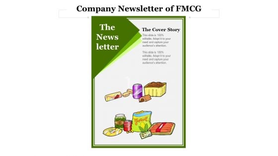 Company Newsletter Of FMCG Ppt PowerPoint Presentation Icon Show PDF