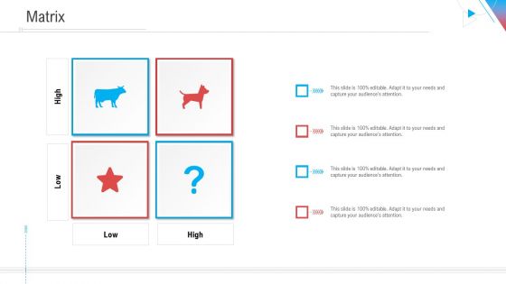 Company Outline Matrix Ppt Visual Aids Backgrounds PDF