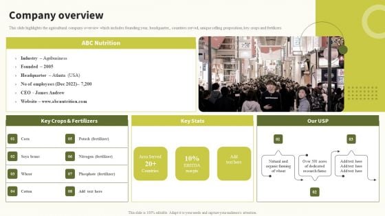 Company Overview Global Food Products Company Profile Brochure PDF Company Overview Global Food Products Company Profile Brochure PDF