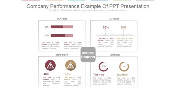 Company Performance Example Of Ppt Presentation