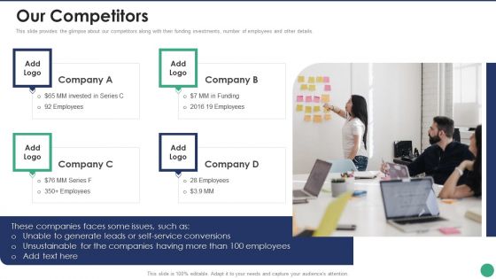 Company Pitch Deck Our Competitors Structure PDF