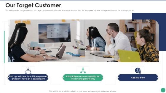 Company Pitch Deck Our Target Customer Microsoft PDF