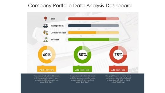 Company Portfolio Data Analysis Dashboard Ppt PowerPoint Presentation File Example Topics PDF