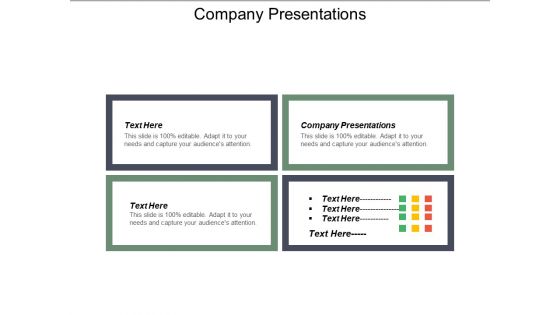 Company Presentations Ppt PowerPoint Presentation Template Cpb