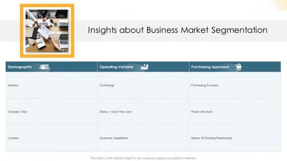 Company Process Handbook Insights About Business Market Segmentation Ppt File Ideas PDF