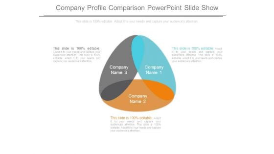 Company Profile Comparison Powerpoint Slide Show