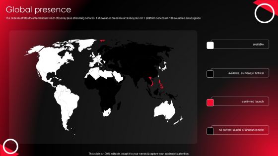 Company Profile For Online Video Service Provider Global Presence Demonstration PDF