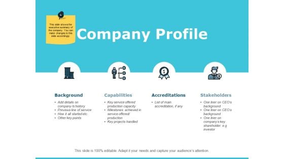 Company Profile Ppt PowerPoint Presentation File Smartart