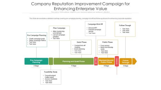 Company Reputation Improvement Campaign For Enhancing Enterprise Value Ppt PowerPoint Presentation Professional Images PDF