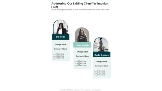 Company Retreat Proposal Template Addressing Our Existing Client One Pager Sample Example Document Company Retreat Proposal Template Addressing Our Existing Client One Pager Sample Example Document