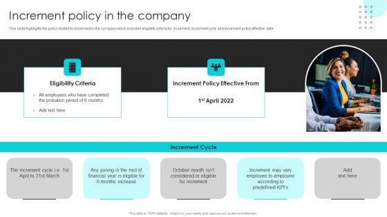 Company Rules And Regulations Manual Increment Policy In The Company Guidelines PDF