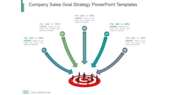 Company Sales Goal Strategy Powerpoint Templates