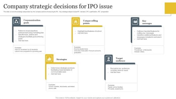 Company Strategic Decisions For IPO Issue Mockup PDF Company Strategic Decisions For IPO Issue Mockup PDF