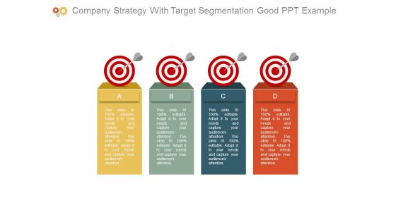 Company Strategy With Target Segmentation Good Ppt Example