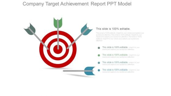 Company Target Achievement Report Ppt Model