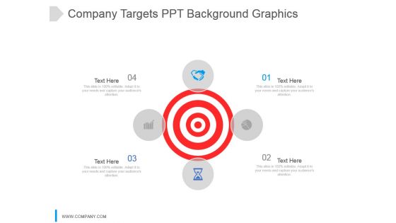 Company Targets Ppt Background Graphics