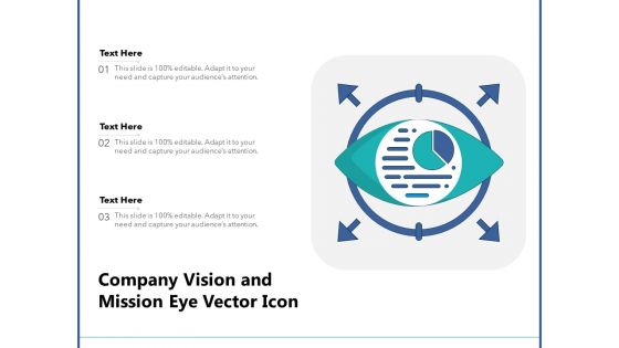 Company Vision And Mission Eye Vector Icon Ppt PowerPoint Presentation Visual Aids Outline PDF
