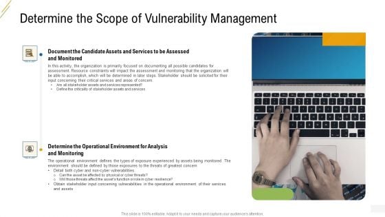 Company Vulnerability Administration Determine The Scope Of Vulnerability Management Designs PDF