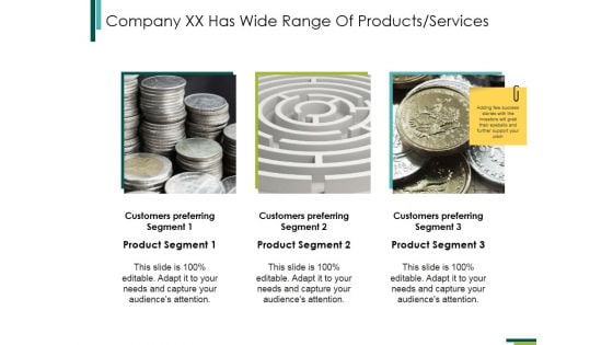 Company Xx Has Wide Range Of Products Services Ppt PowerPoint Presentation File Tips Company Xx Has Wide Range Of Products Services Ppt PowerPoint Presentation File Tips