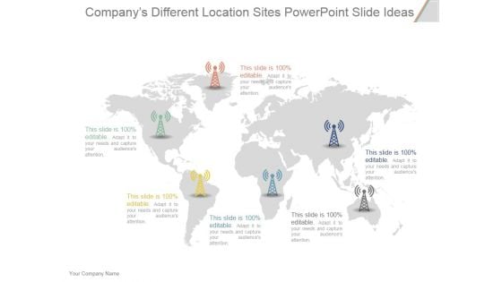 Companys Different Location Sites Ppt PowerPoint Presentation Professional