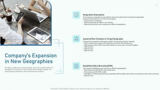 Companys Expansion In New Geographies Portrait PDF Companys Expansion In New Geographies Portrait PDF