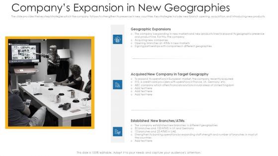 Companys Expansion In New Geographies Ppt Styles Show PDF